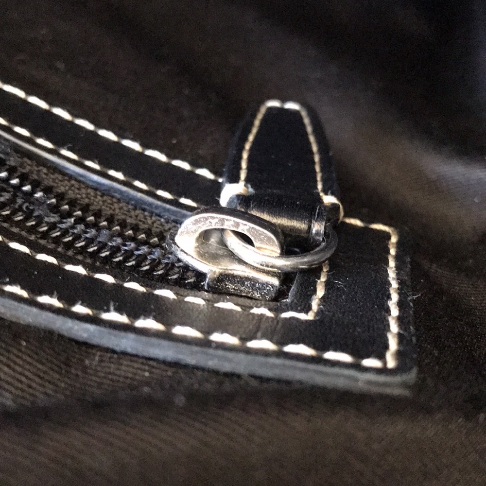 Coach Signature Monogram Corner Stripe Tote, 70336, Coated Canvas / Leather - Picture 11 of 15